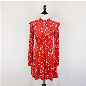 Xhilaration red Christmas dress